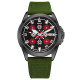 Часы наручные Awarder Embroidery Black-Red Green Automatic 10ATM