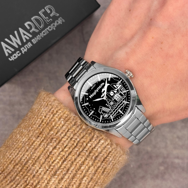 Жіночий годинник Awarder 035 Маріуполь II Silver-Black