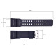 Ремінець для годинника Skmei 1283/1277/1384 black
