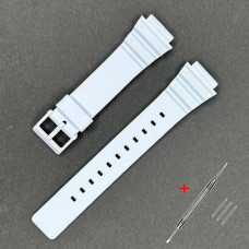 Ремінець + монтажні інструменти для Casio G-Shock MRW-200H 18mm Snow-White Silver