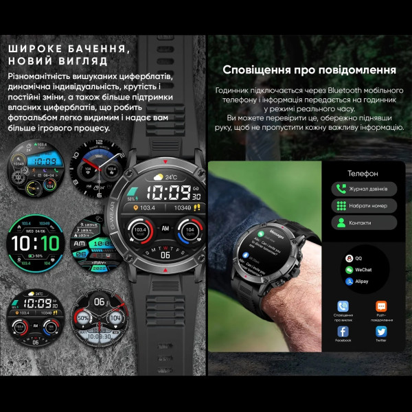 Розумний годинник Modfit Expedition Compass Black