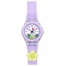 Дитячий годинник Better 005 Flowers Purple-White