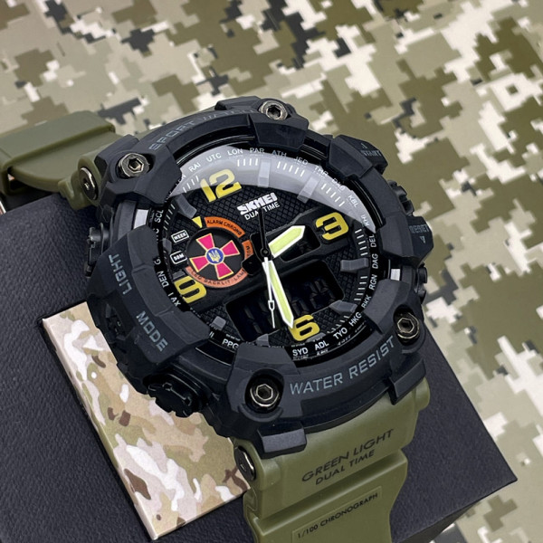 Годинник наручний Patriot 002AGSU ЗСУ Зелені  + Коробка