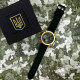 Годинник наручний Patriot 017GDBK Тризуб золото Gold-Black.
