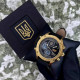 Годинник наручний Patriot 017GDBK Тризуб золото Gold-Black.
