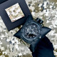Годинник наручний Patriot 005 Тризуб срібло  Чорний Паракордовий ремінець Camo Green + Коробка.