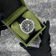Годинник наручний Awarder Embroidery Silver-Army Green Black Battery 10ATM