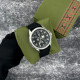 Годинник наручний Awarder Embroidery Silver-Army Green Black Battery 10ATM