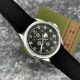 Годинник наручний Awarder Embroidery Silver-Army Green Black Battery 10ATM
