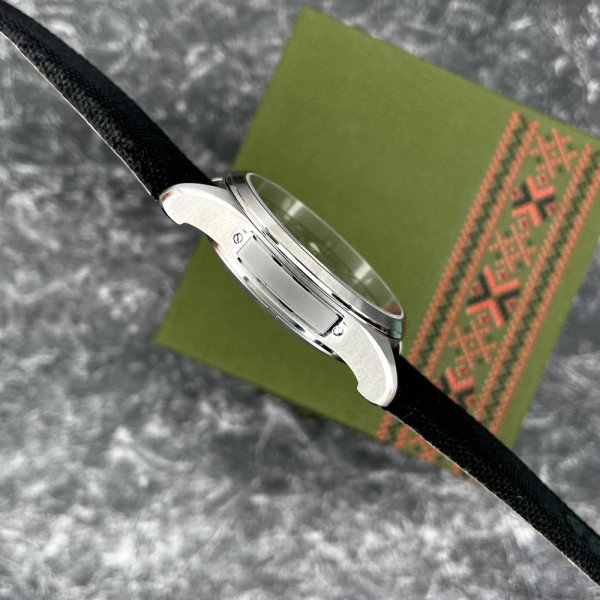 Годинник наручний Awarder Embroidery Silver-Army Green Black Battery 10ATM