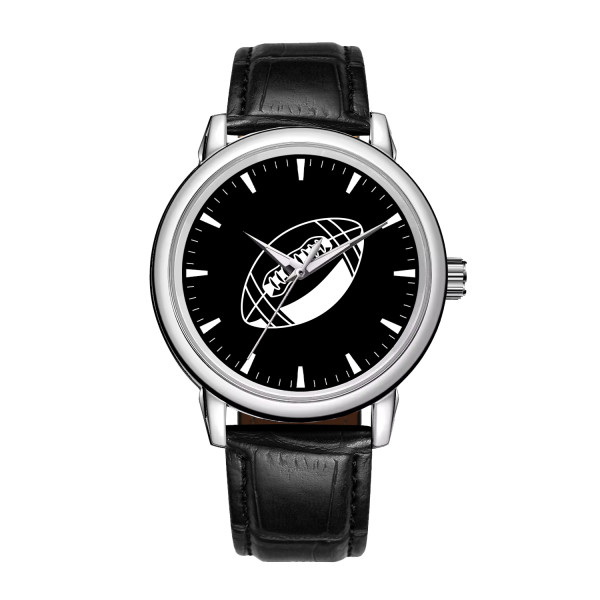 Leather Football Watch with Custom Design Model 220125 - Unique Gift