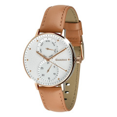 Guardo 012522-4 Brown-Cuprum-White