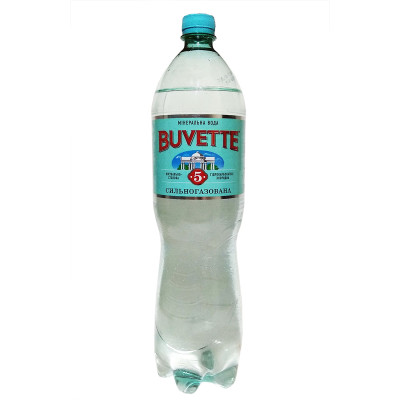 Минеральная вода сильногазированная Buvette №5 1.5 л, 4820115400023, Malbi