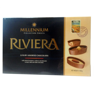 Цукерки Millennium Riviera Nice асорті 250 г, 4820075502515, Шоколадная фабрика Millennium