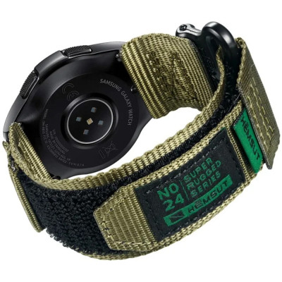 Ремінець для годинника Hemsut HGA121 Super Strong Nylon Green 22 mm, 1051-1272