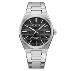 Curren 8439 Silver-Black