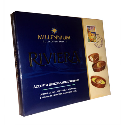 Цукерки Millennium Riviera 125 г, 4820075502492, Шоколадная фабрика Millennium