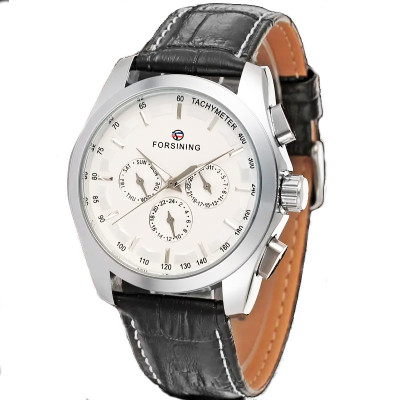 Forsining 6625 Silver-White Leather, 1059-0167