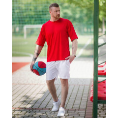 Футболка оверсайз мужская DekkaAsosOverSlim, Мужская футболка красная свободного кроя хлопковая ЛЮКС качества