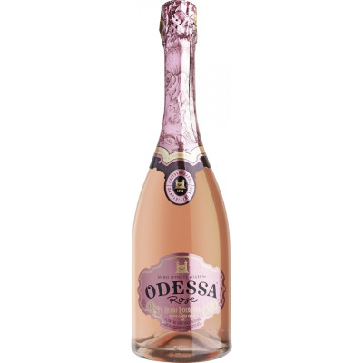 Вино игристое Одесса розовое полусладкое 13.5% 0.75 л, 4820000170406, Одеський завод шампанських вин