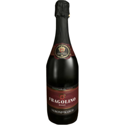 Напиток на основе вина Fragolino Rosso Veroni Di Marko 7% 0.75 л, 8057190500379