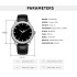 Football Watch with Custom Leather Strap Model 220120 - Gift for Him, 3140-0020