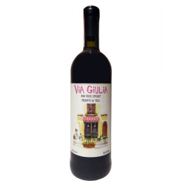 Вино Via Giulia Rosso Semisweet красное полусладкое 0.75 л 10.5 %