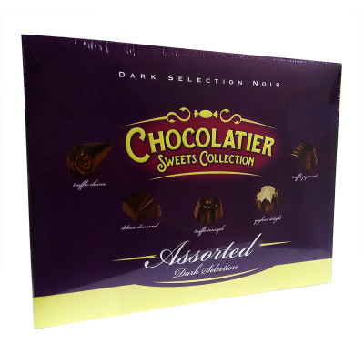 Цукерки Chocolatier Sweets Collection Dark Selection Асорті 250 г, 4820075505363, Шоколадная фабрика Millennium