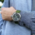 AMST 3003 Silver-Black Green Wristband, 1094-0004