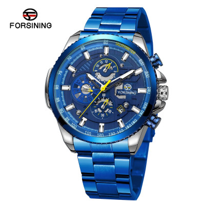 Forsining 6909 Silver-Blue, 1059-0170