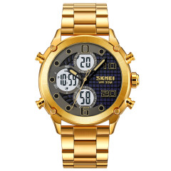 Skmei 1975SGDWT Gold-White Steel