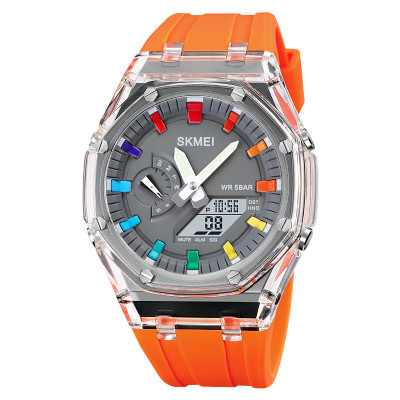 Skmei 2100WTOG White-Orange, 1080-1745