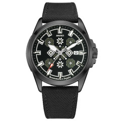 Годинник наручний Awarder Embroidery Black-Army Green Black Automatic 10ATM