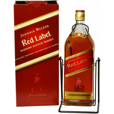 Виски Johnnie Walker Red Label выдержка 4 года 3 л 40% в подарочной упаковке, 5000267129785, Johnnie Walker