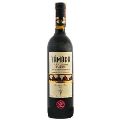 Вино Tamada Ахашені червоне напівсолодке 0.75 л, 4860004070067