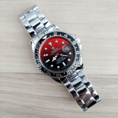 Наручний годинник Rolex Submariner Silver-Black-Red