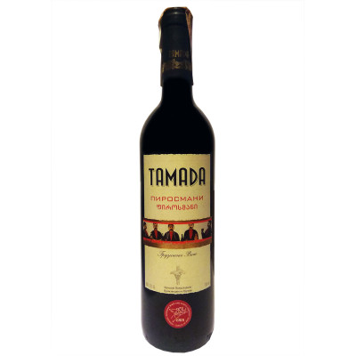 Вино Tamada Піросмані червоне напівсолодке 0.75 л, 4860004070074, Georgian Wines and Spirits Company