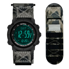 Годинник наручний Awarder 036 Nylon Pro Black-Camo Green