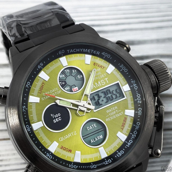 AMST 3003M Black-Green Metall