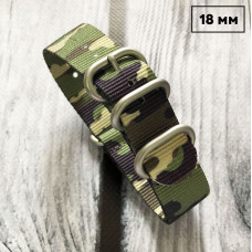 Ремінець для годинника Nato Camo Multicam 20 мм