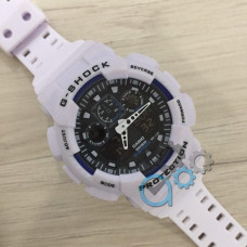 Casio G-Shock GA-100 White-Blue-Black