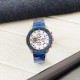 Наручний годинник Forsining 1137 Blue-Cuprum-White