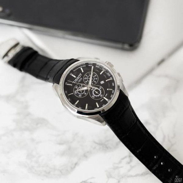 Tissot T-Classic Couturier Chronograph Black-Silver-Black