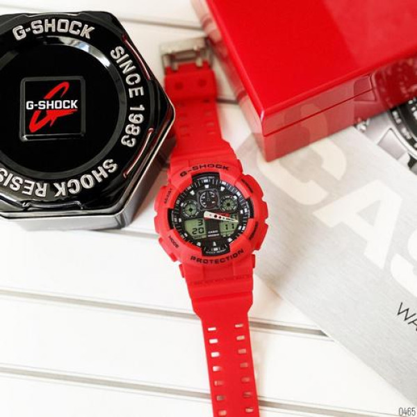 Casio G-Shock GA-100 Red-Black