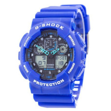 Наручний годинник Casio G-Shock GA-100 Blue-Black