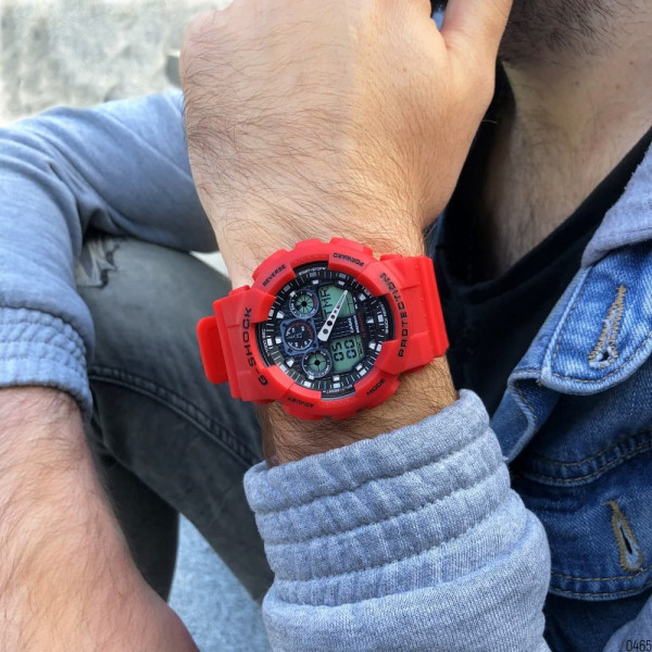 Casio G-Shock GA-100 Red-Black