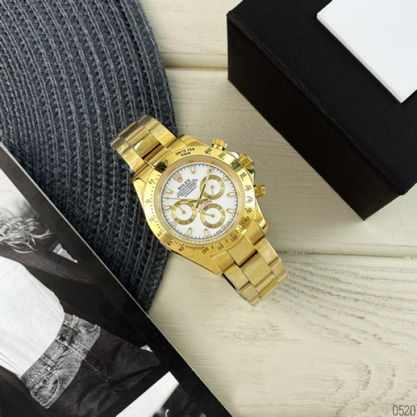 Rolex Daytona Metal Automatic Gold-White