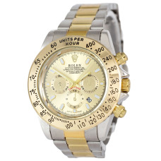 Rolex Daytona Quartz Date Silver-Gold-Gold
