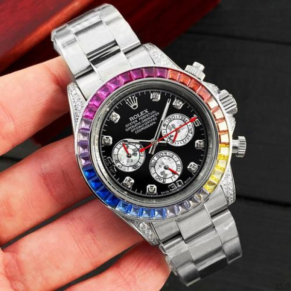 Rolex Cosmograph Daytona Rainbow Automatic Silver-Black