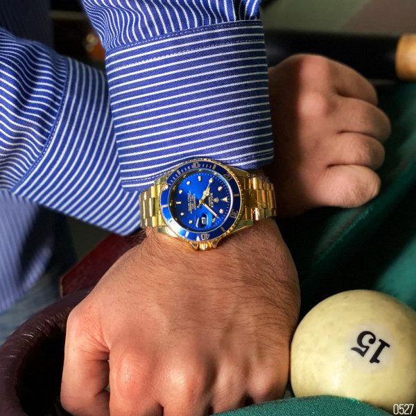 Rolex Submariner 2128 Quarts Gold-Blue
